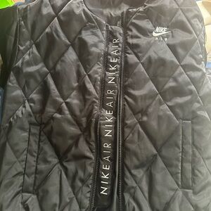 Nike Air Jordan Black Quilted Bomber Outerwear